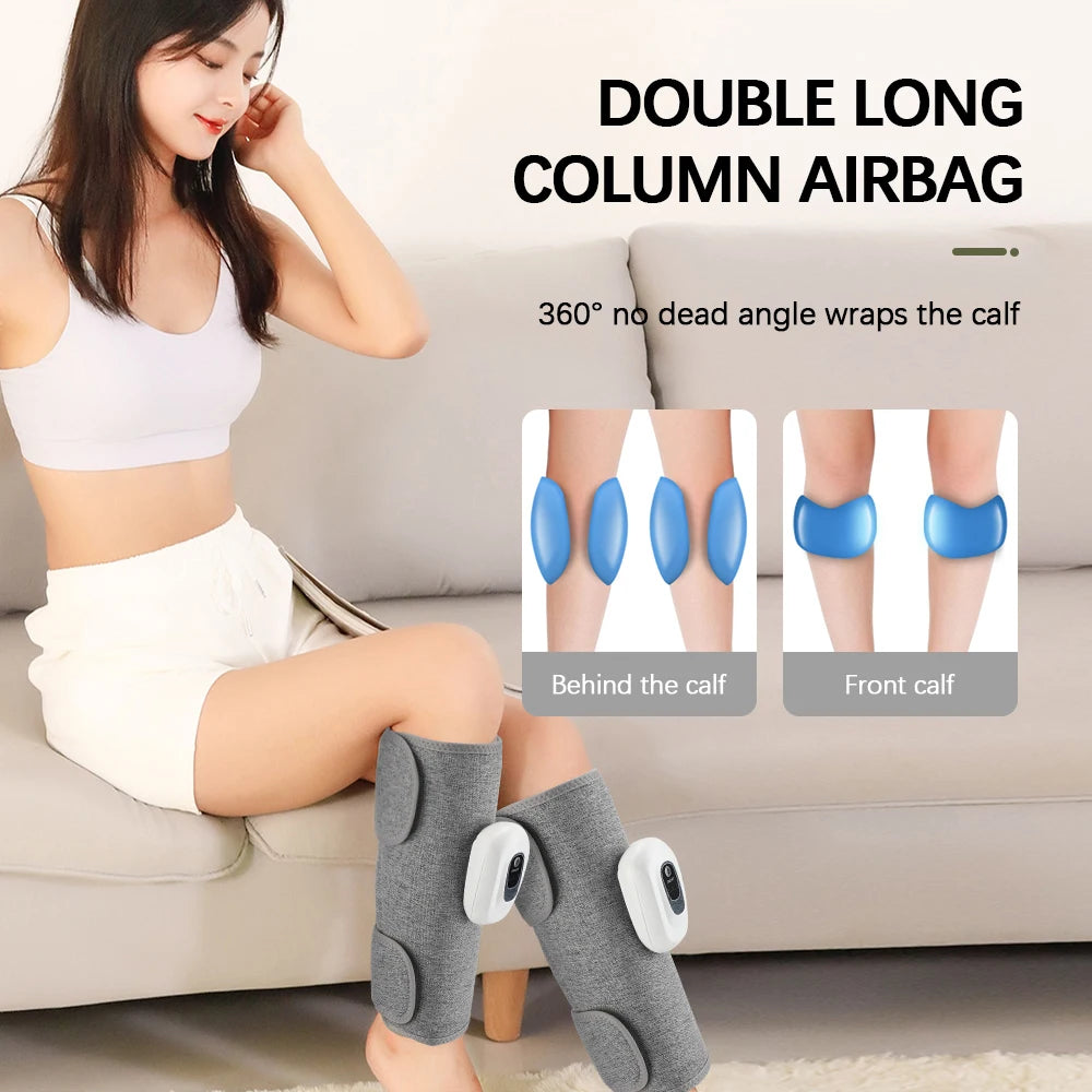 360° Air Compression Leg Massager – Wireless Calf Muscle Recovery