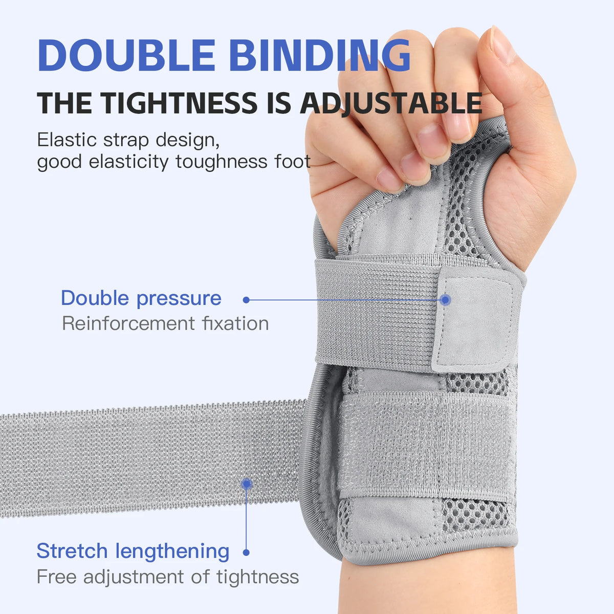 Wrist Stabilising Brace – Adjustable Support with Built-In Splint