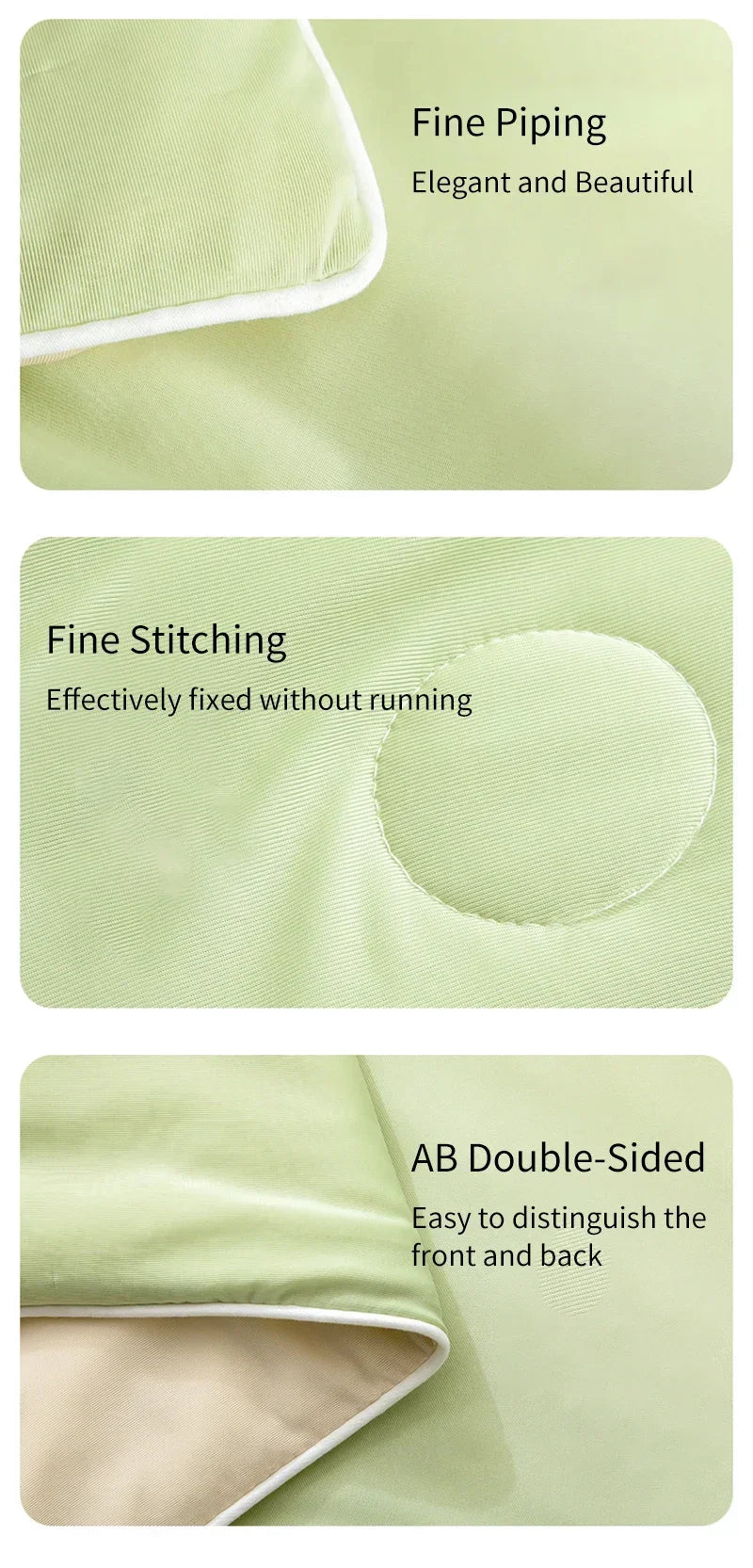 Ice Silk Cooling Comforter – Lightweight Summer Blanket (Twin/King)