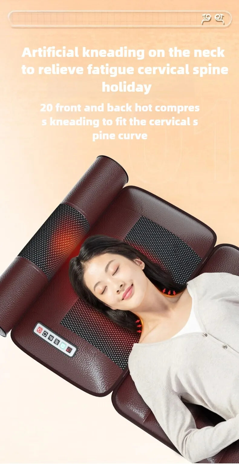 Full Body Massage Mat with Heat – Airbag Compression & Vibration Massage Cushion