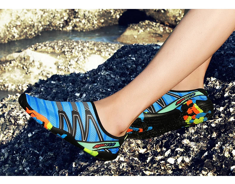 Unisex Aqua Water Shoes – Quick-Dry Barefoot Beach & Swim Sneakers