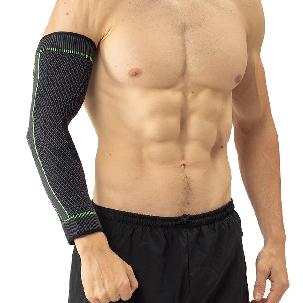 Breathable Elbow Compression Sleeve – Non-Slip Arm Support for Sports & Workouts