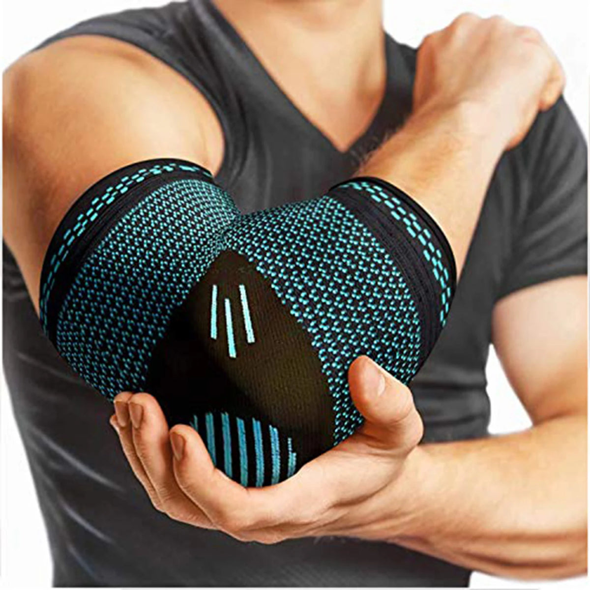 Compression Elbow Sleeve – Breathable Elastic Support for Sports