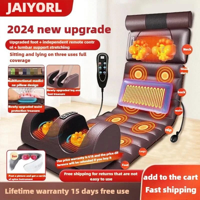 Full Body Massage Mat with Heat – Airbag Compression & Vibration Massage Cushion