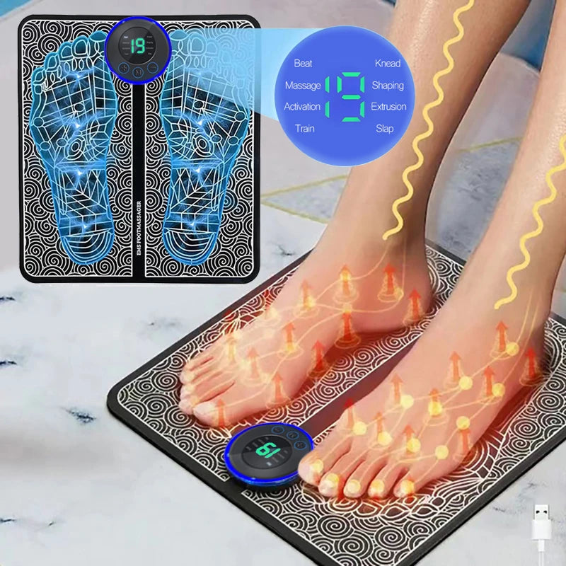 Electric EMS Foot Massager Mat – Muscle Training & Relaxation Tool