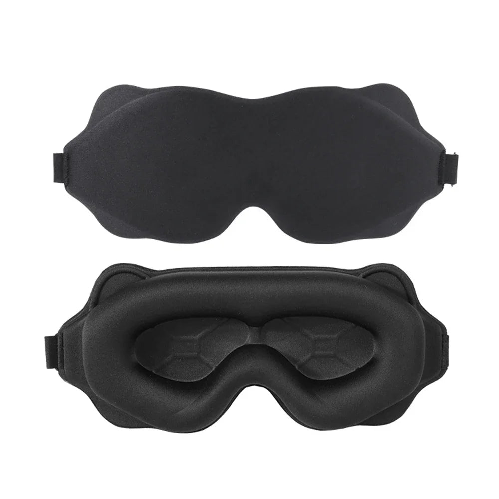 3D Contoured Eye Sleep Mask – Soft Padded Light Blocking Blindfold