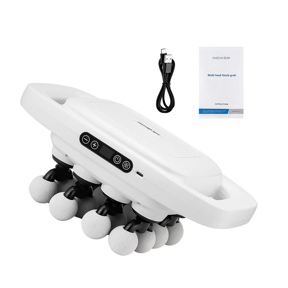 16-Head Percussion Massage Gun – High-Frequency Muscle Relief Device
