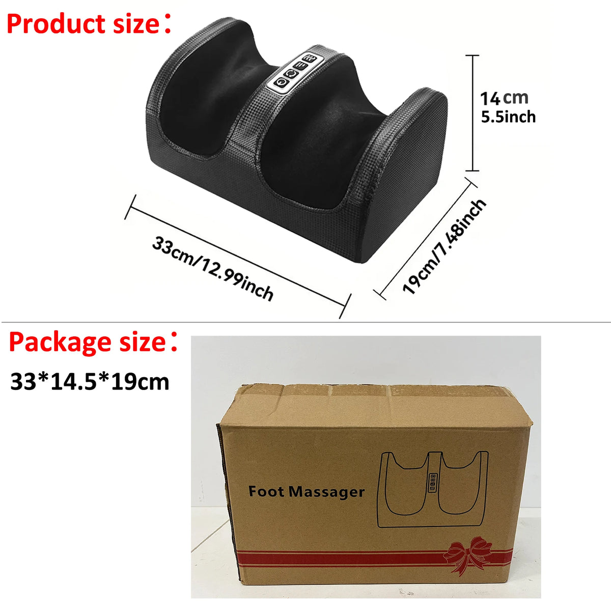 Shiatsu Foot & Calf Massager – Heated Kneading Relief for Tired Muscles