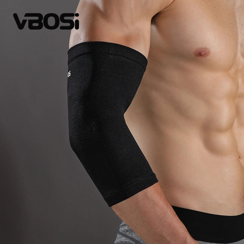 Breathable Elbow Compression Sleeve – Elastic Arm Support Brace