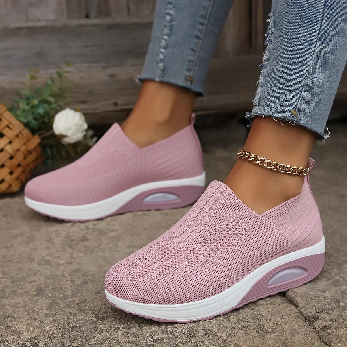 Women’s Breathable Air Cushion Running & Walking Sneakers
