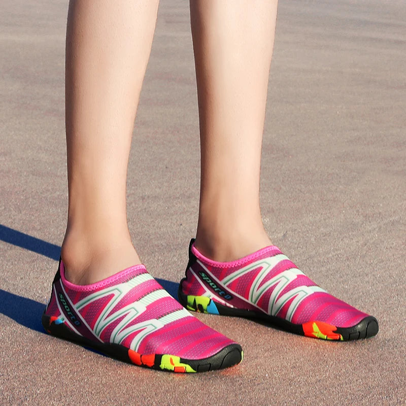 Unisex Aqua Water Shoes – Quick-Dry Barefoot Beach & Swim Sneakers