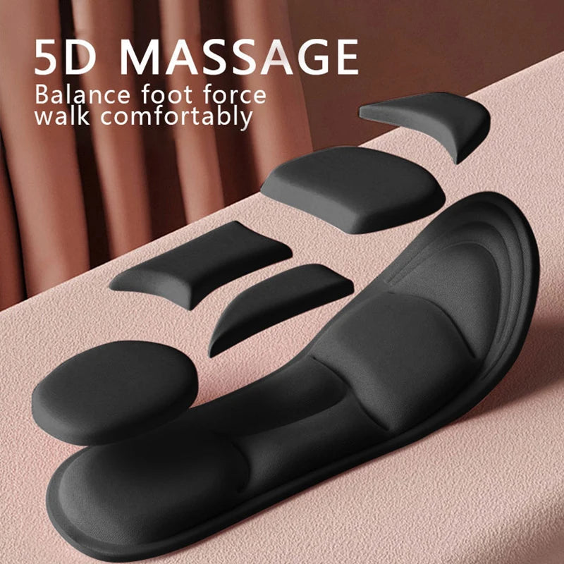 5D Memory Foam Insoles – Breathable Cushioned Support for Sports & Daily Wear