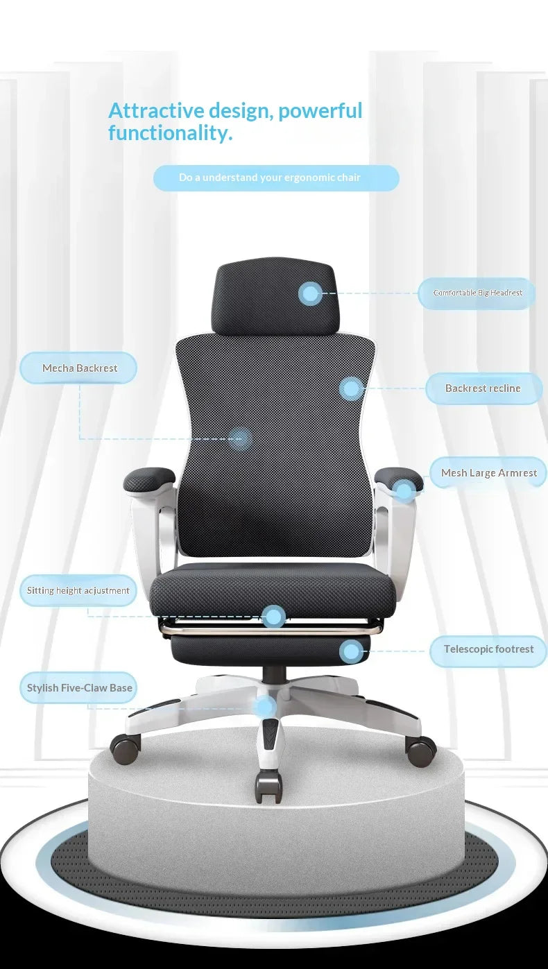 Adjustable Gaming & Office Chair – Reclining Ergonomic Comfort Seat