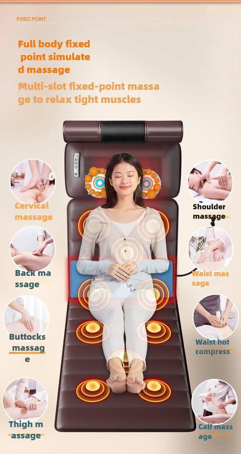 Full Body Massage Mat with Heat – Airbag Compression & Vibration Massage Cushion