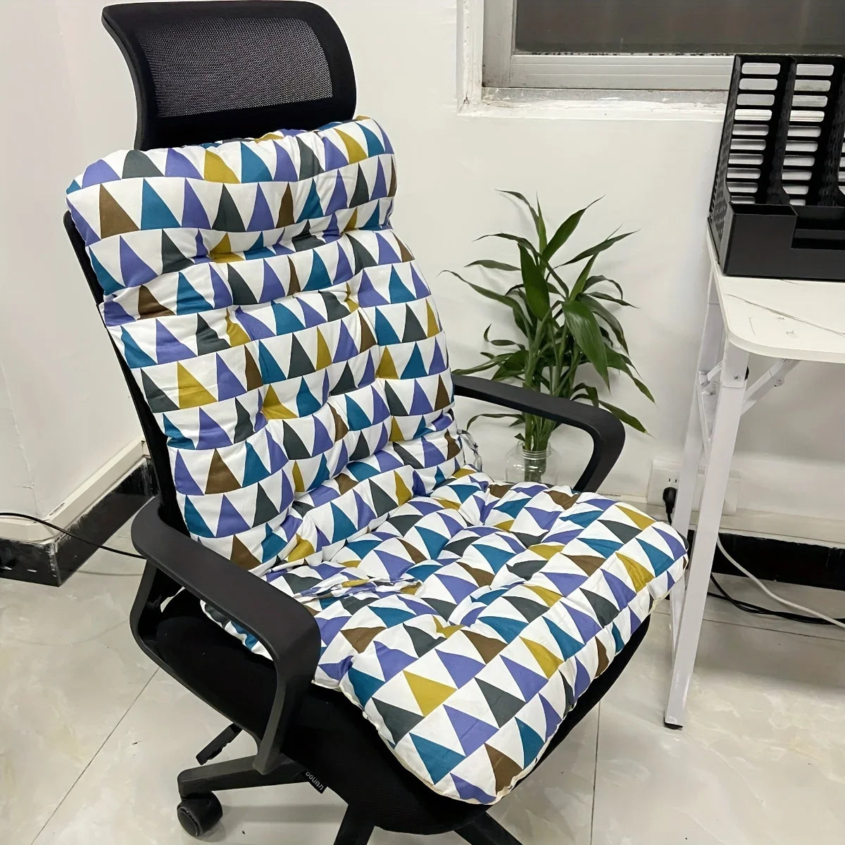 Ergonomic Seat Cushion with Back Support – Office Chair & Car Comfort Pad