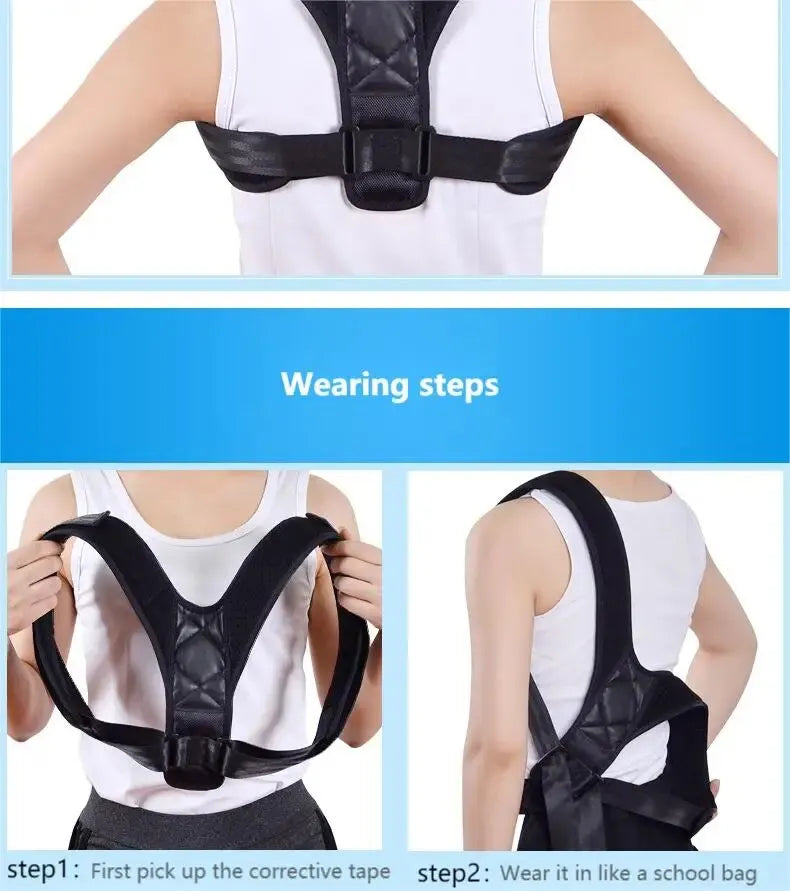 Adjustable Back Posture Corrector – Breathable Support Brace