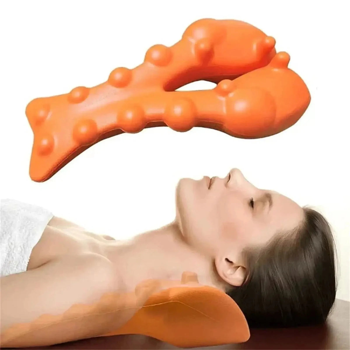 Cervical Neck Stretcher – Traction & Trigger Point Support Device