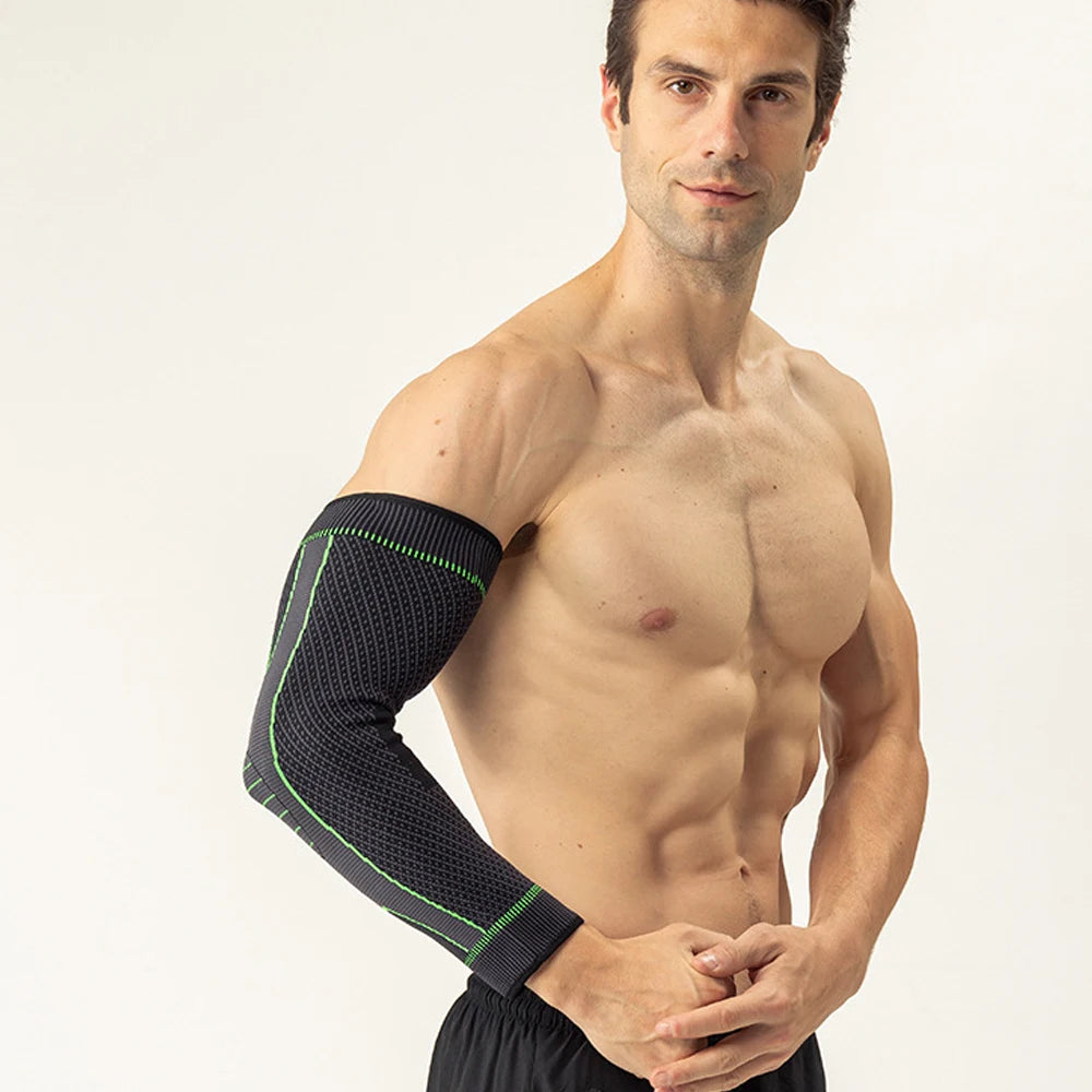 Breathable Elbow Compression Sleeve – Non-Slip Arm Support for Sports & Workouts