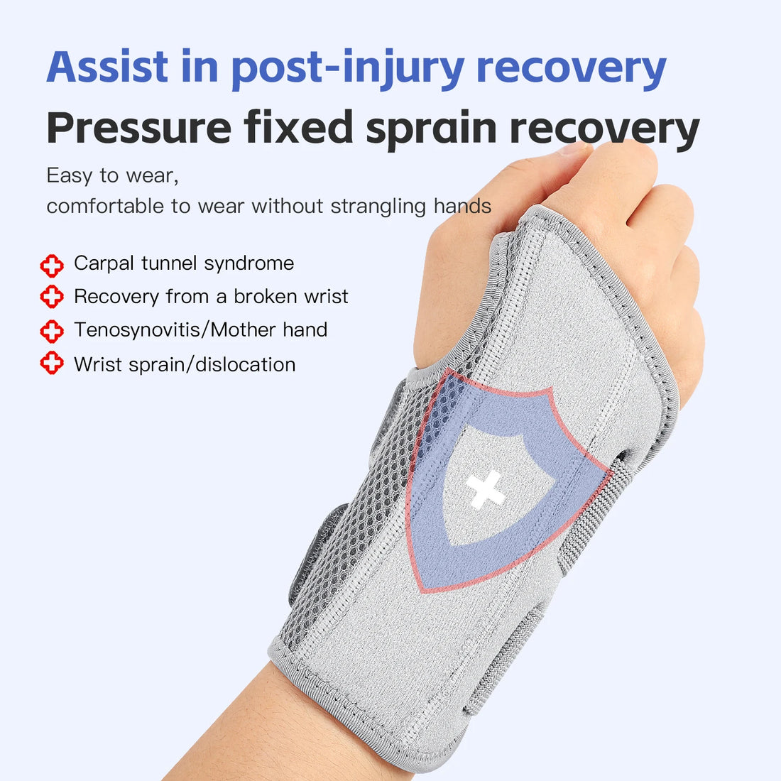 Wrist Stabilising Brace – Adjustable Support with Built-In Splint