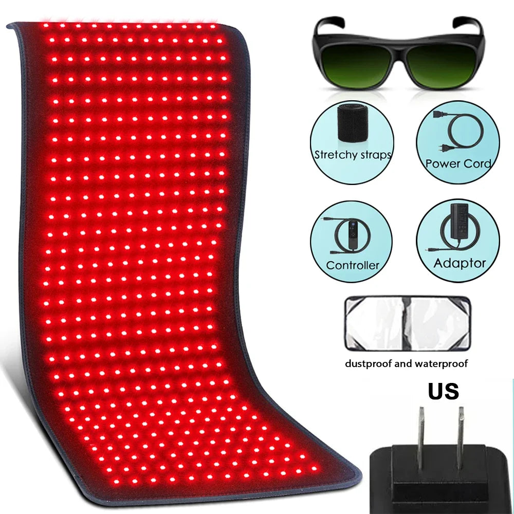 Red Light Therapy Heating Pad – Infrared 850nm Relief for Back, Waist & Shoulders