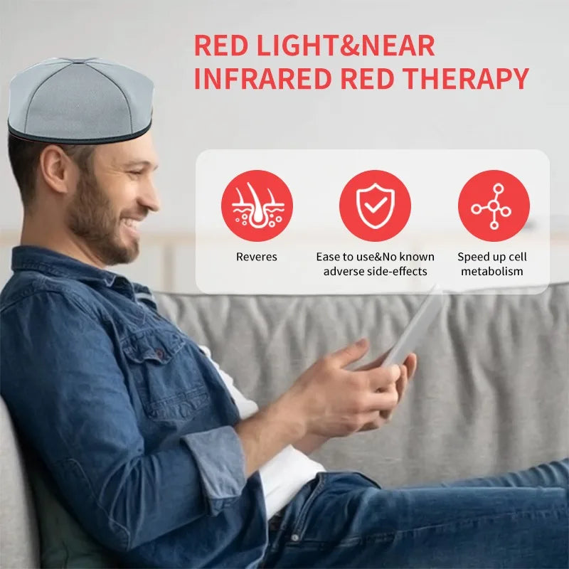 Red & Near Infrared Light Therapy Cap – 660nm & 830nm LED Hair Growth Device