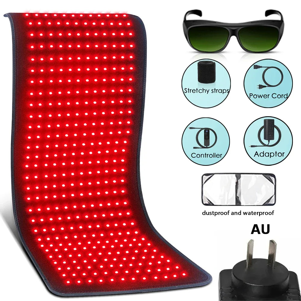 Red Light Therapy Heating Pad – Infrared 850nm Relief for Back, Waist & Shoulders