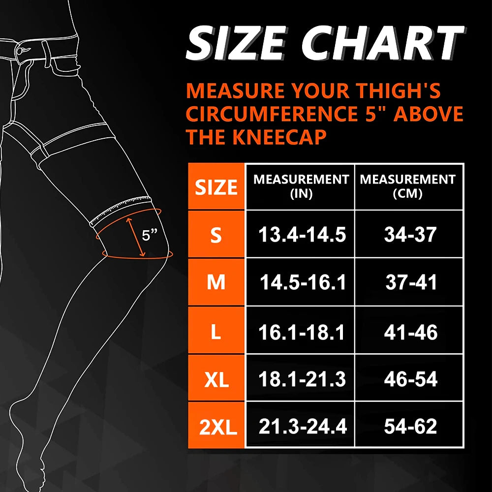 Full Leg Compression Sleeve – Long Knee Support for Sports & Pain Relief
