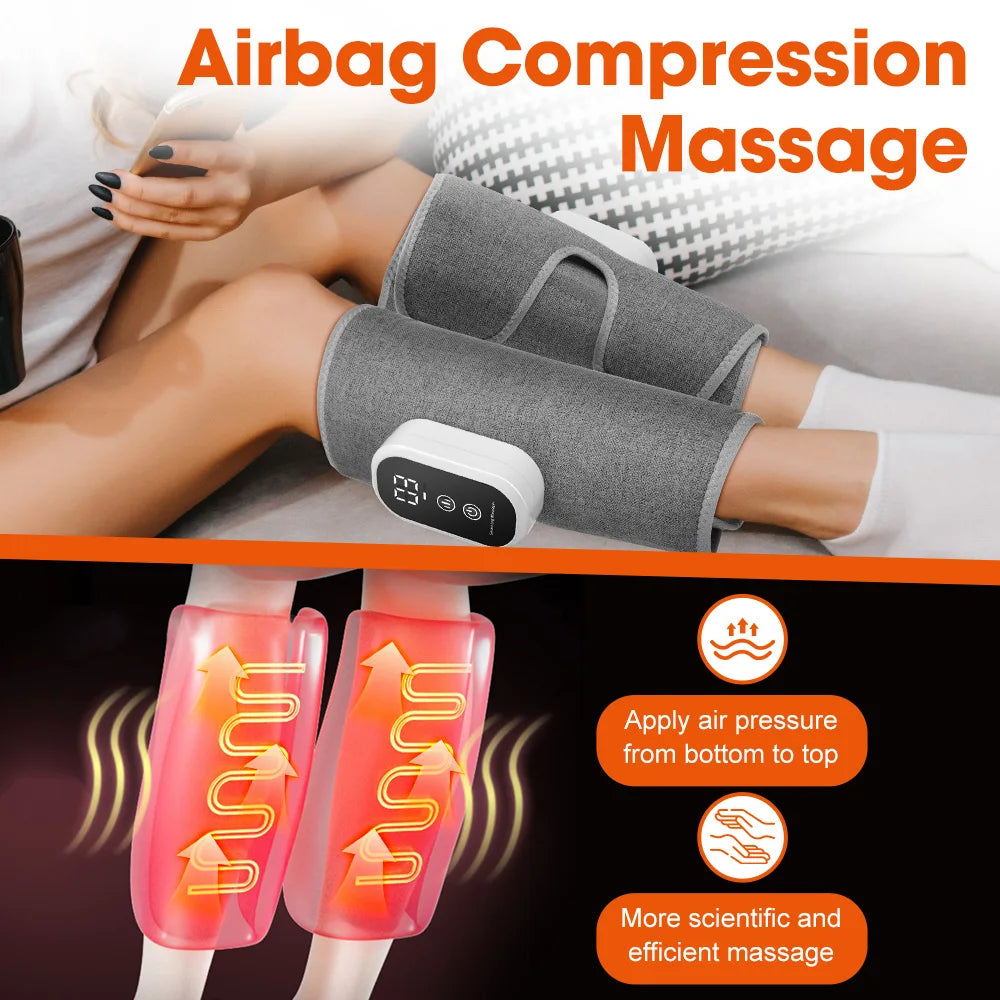 360° Air Compression Leg Massager – Wireless Calf Muscle Recovery