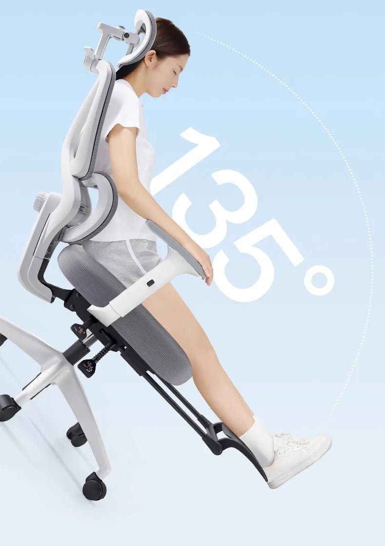 Ergonomic Gaming & Office Chair – Reclining with Lumbar Support & 4D Armrests