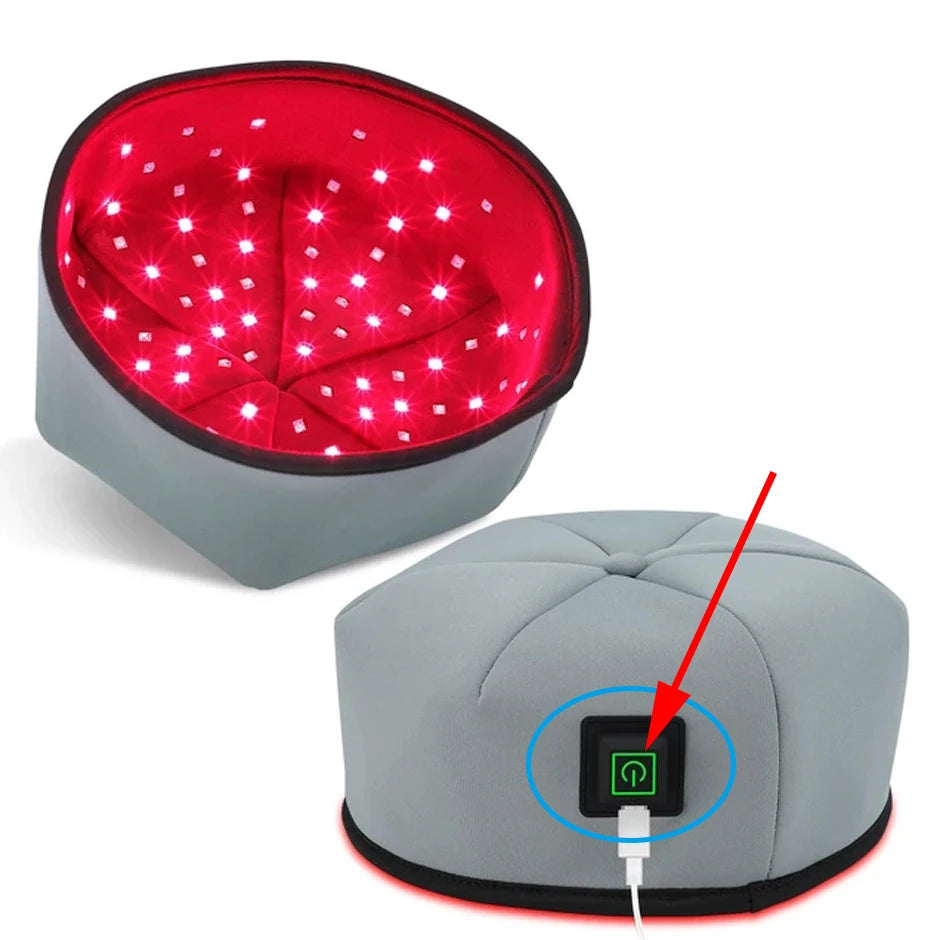 Red & Near Infrared Light Therapy Cap – 660nm & 830nm LED Hair Growth Device