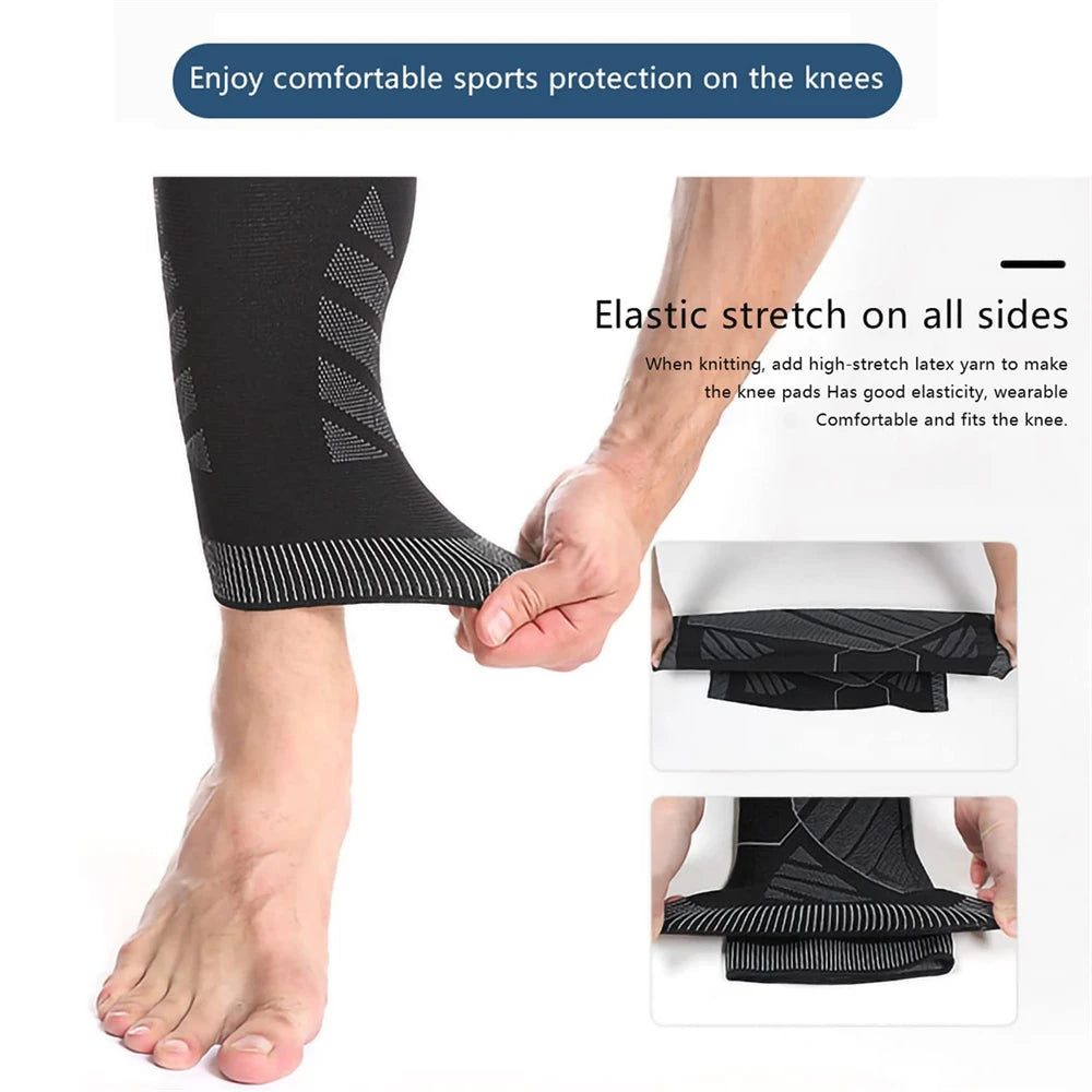 Full Leg Compression Sleeve – Long Knee Support for Sports & Pain Relief