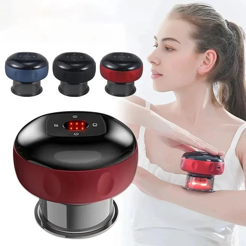 Plug-In Electric Heated Cupping Massager – Back & Neck Therapy Device