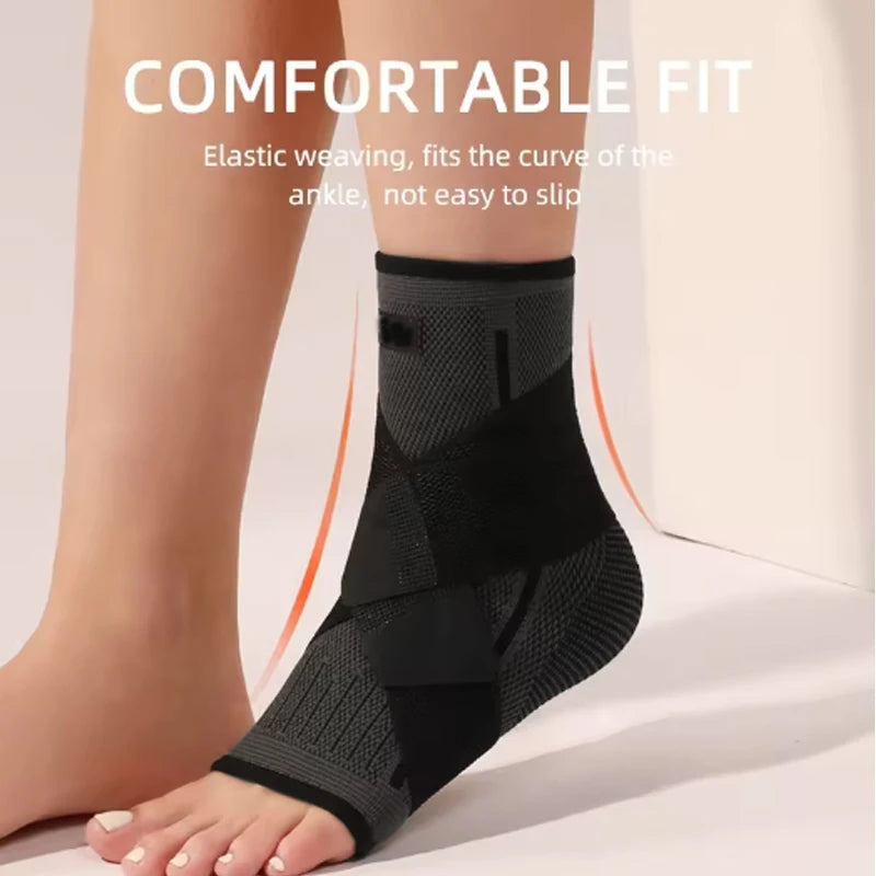 Ankle Compression Support Brace – Adjustable Sports Protection Sleeve