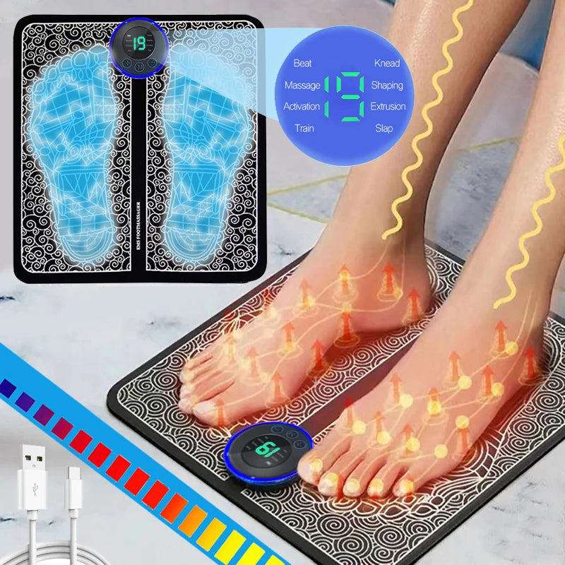 Electric EMS Foot Massager Mat – Muscle Training & Relaxation Tool