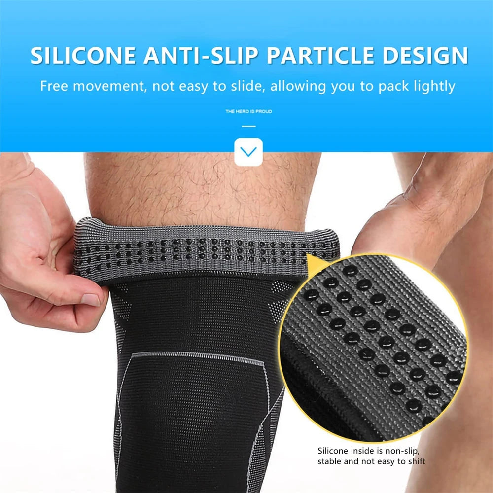 Full Leg Compression Sleeve – Long Knee Support for Sports & Pain Relief