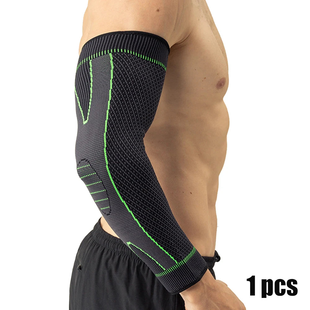 Breathable Elbow Compression Sleeve – Non-Slip Arm Support for Sports & Workouts