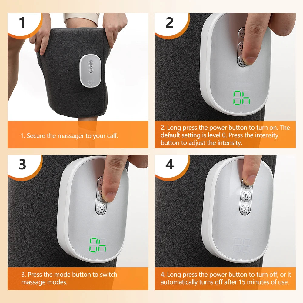 360° Air Compression Leg Massager – Wireless Calf Muscle Recovery