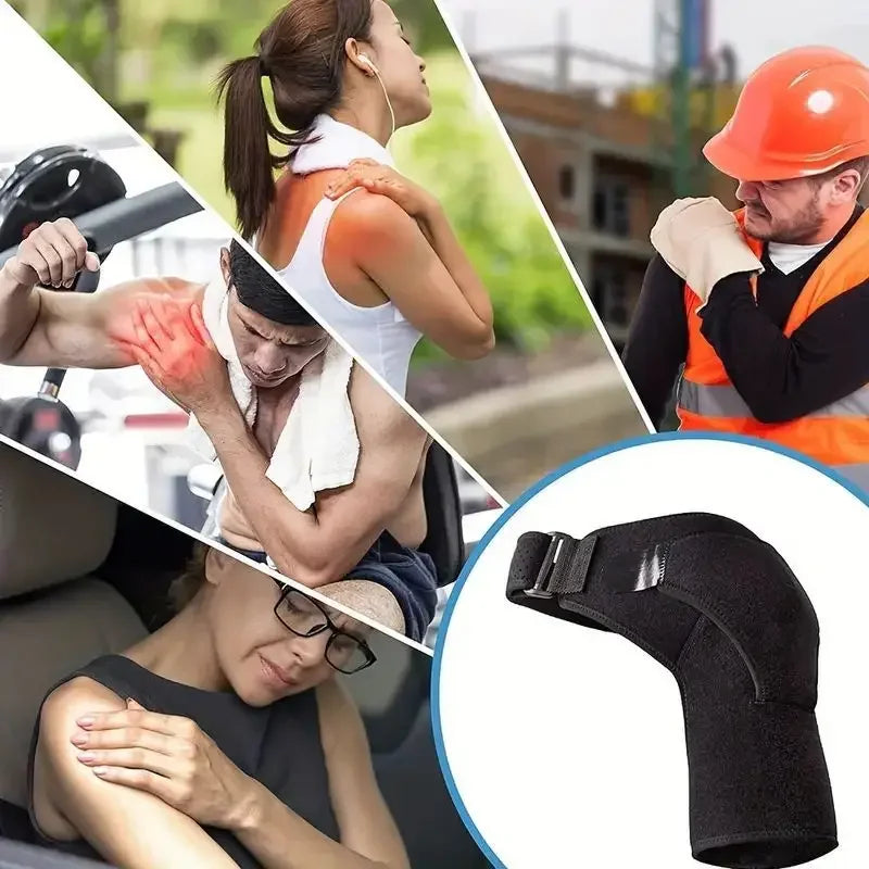 Adjustable Shoulder Support Brace – Compression Fit for Left or Right Shoulder
