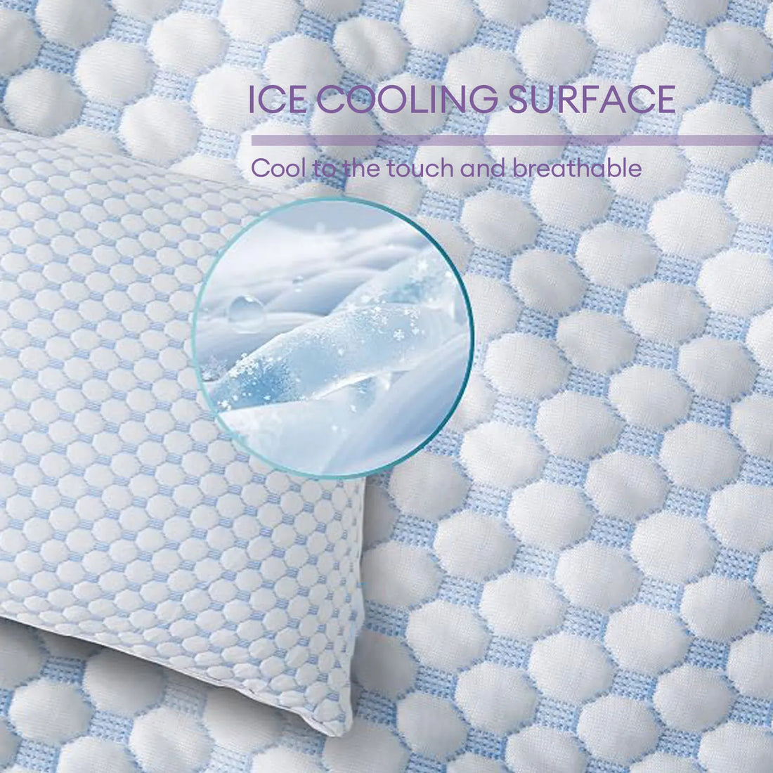 Cooling Memory Foam Pillow with Zipper – Adjustable Firmness Dual-Sided Design