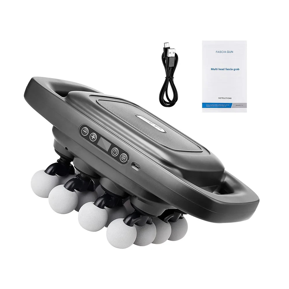 16-Head Percussion Massage Gun – High-Frequency Muscle Relief Device