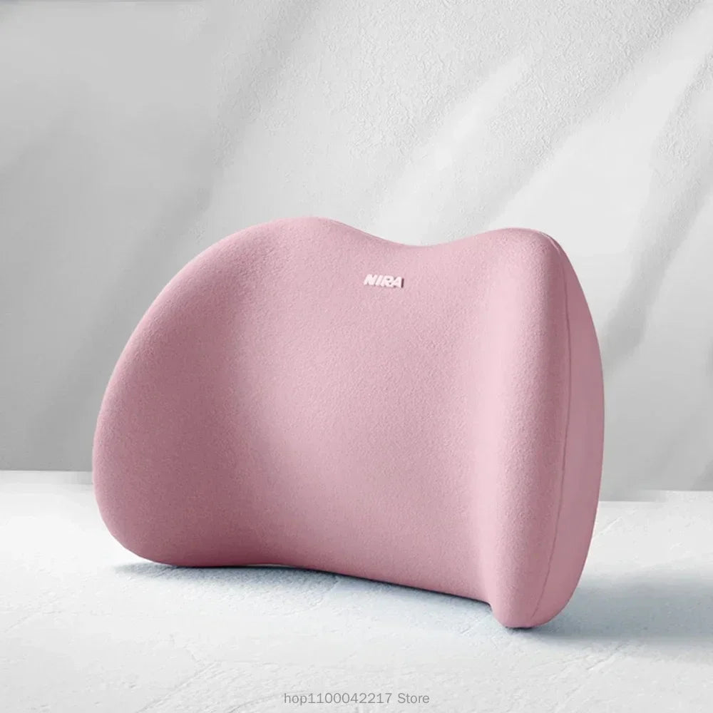 Ergonomic Memory Foam Car Seat Cushion – Lumbar & Headrest Support Set