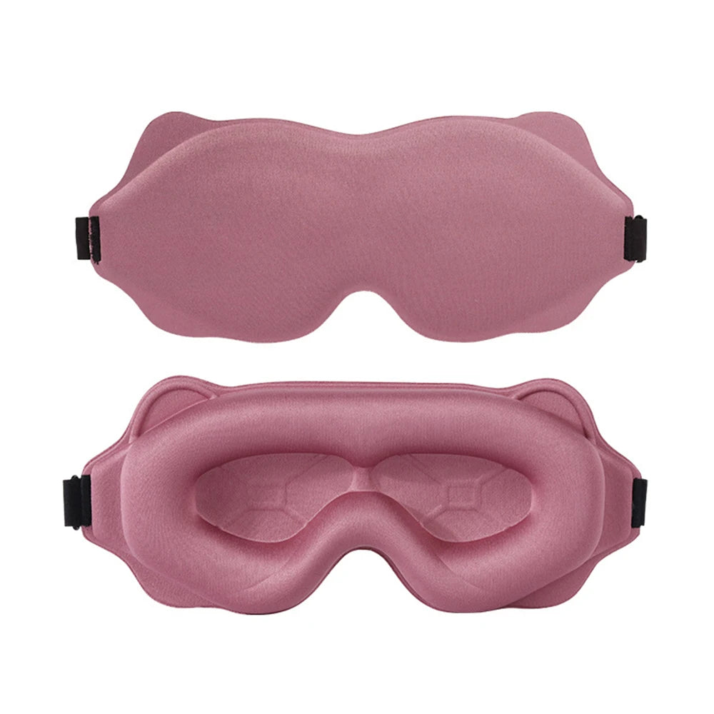 3D Contoured Eye Sleep Mask – Soft Padded Light Blocking Blindfold