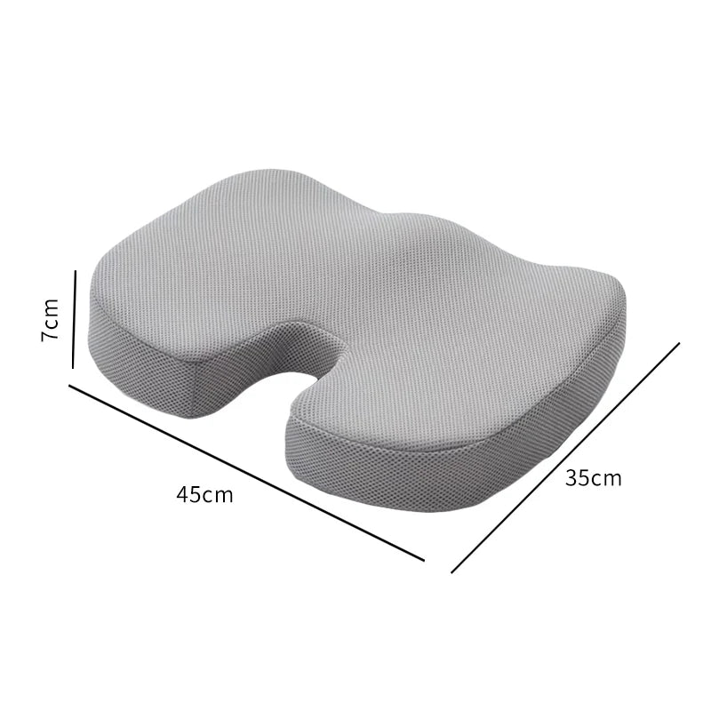 Ergonomic Memory Foam Seat Cushion – Pressure Relief for Office & Study Chairs
