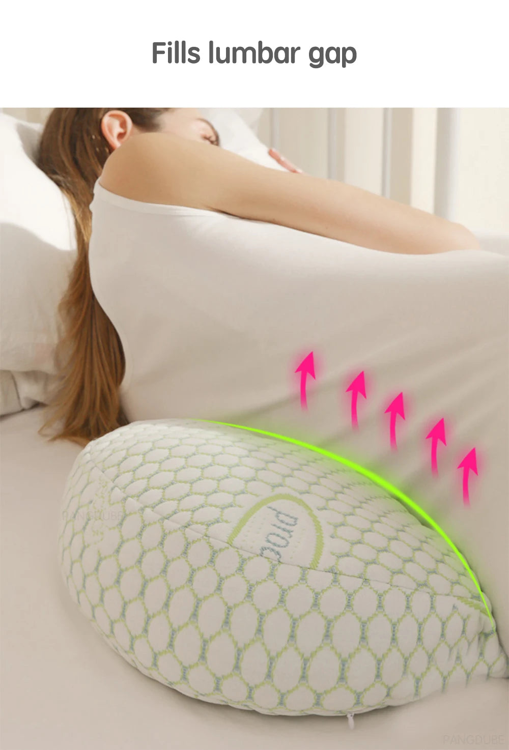 Adjustable Pregnancy Body Pillow Set – Maternity Support Cushion for Side Sleepers