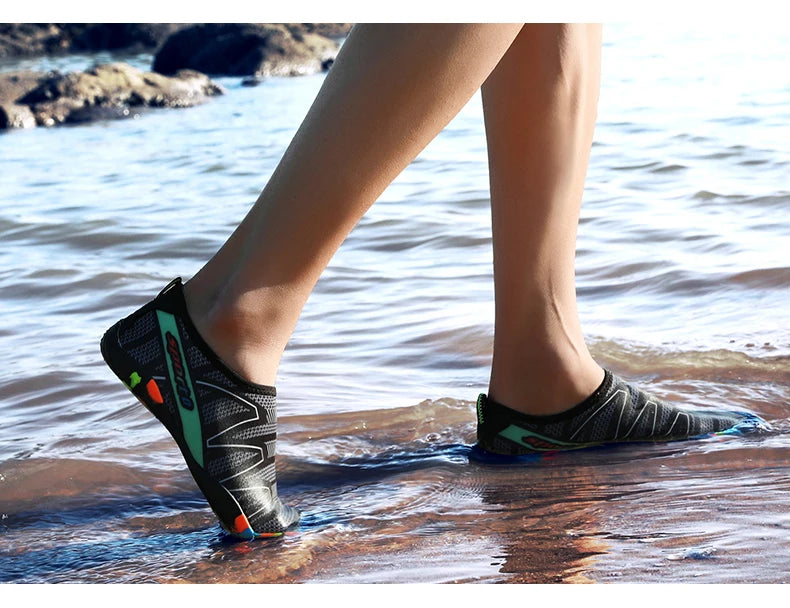 Unisex Aqua Water Shoes – Quick-Dry Barefoot Beach & Swim Sneakers