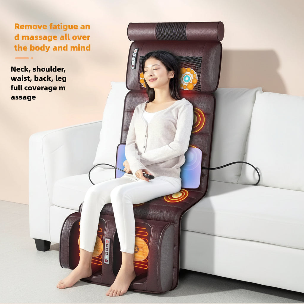 Full Body Massage Mat with Heat – Airbag Compression & Vibration Massage Cushion