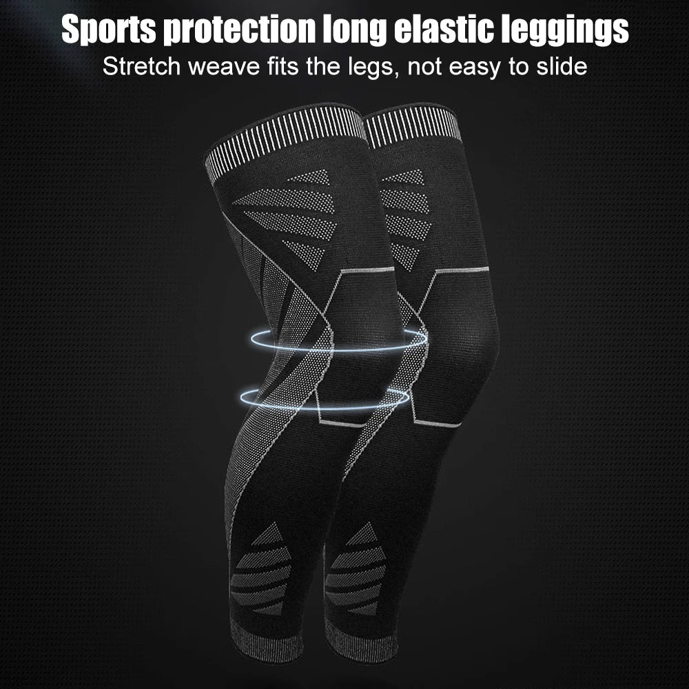 Full Leg Compression Sleeve – Long Knee Support for Sports & Pain Relief