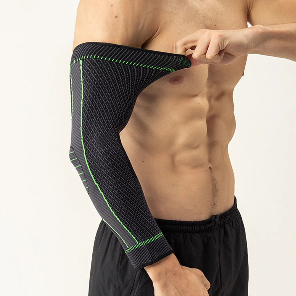 Breathable Elbow Compression Sleeve – Non-Slip Arm Support for Sports & Workouts