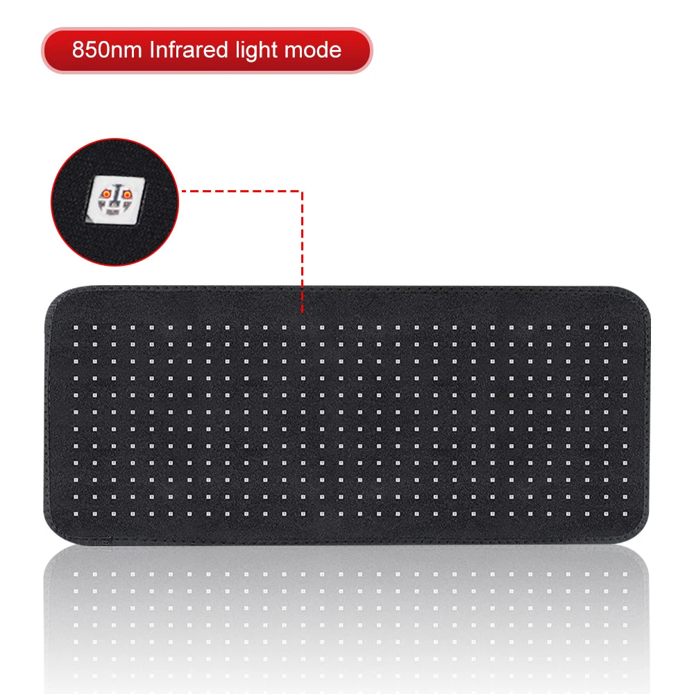 Red Light Therapy Heating Pad – Infrared 850nm Relief for Back, Waist & Shoulders