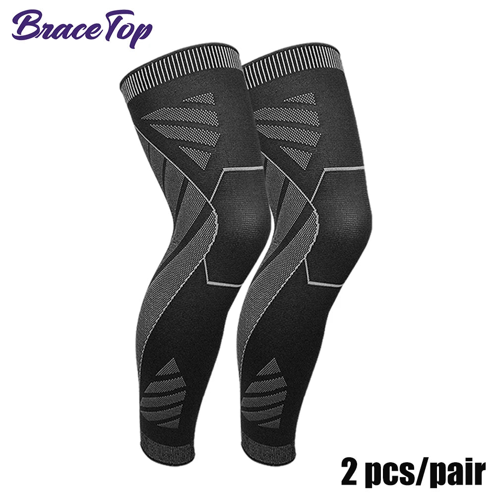 Full Leg Compression Sleeve – Long Knee Support for Sports & Pain Relief